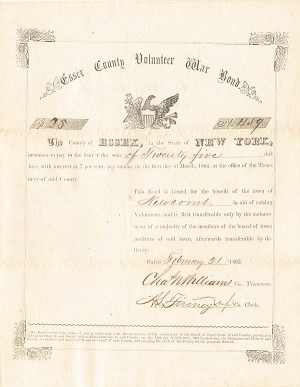 Essex County Volunteer War Bond